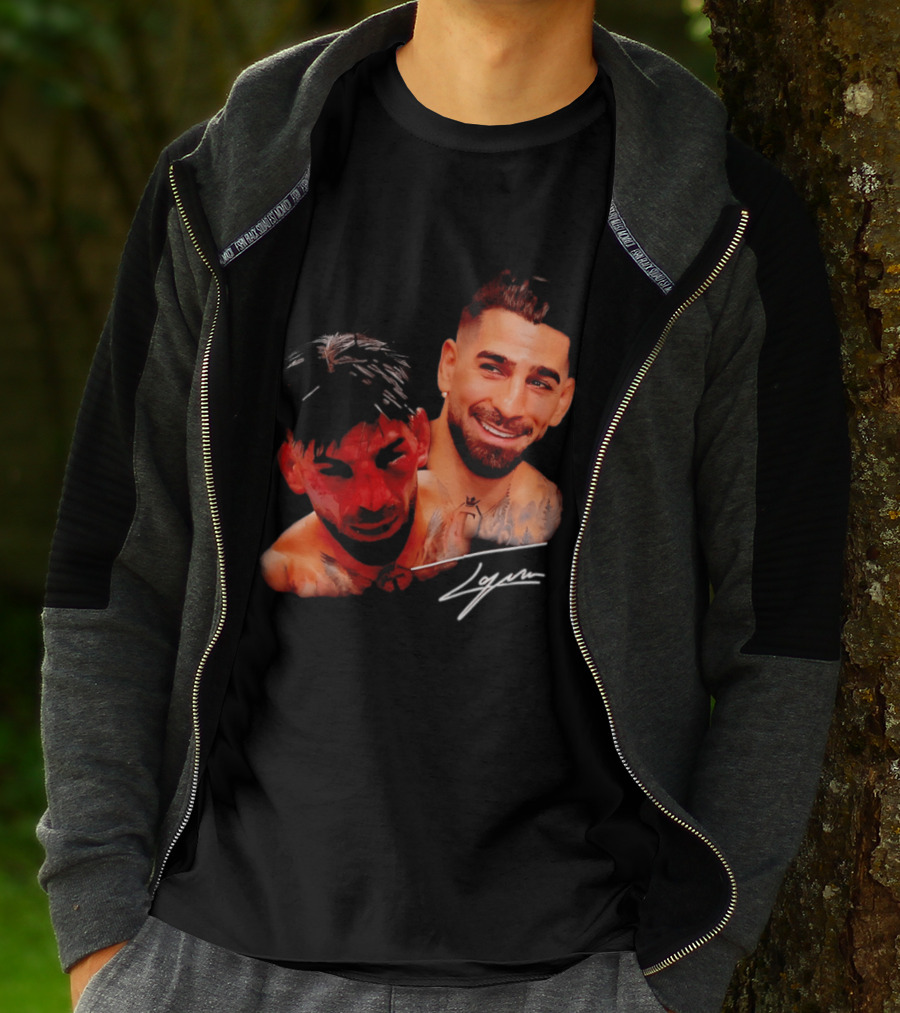 Ilia Topuria UFC Smiley Face And Bleeding Face Signature T-Shirt