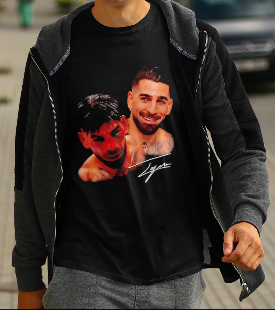 Ilia Topuria UFC Smiley Face And Bleeding Face Signature T-Shirt