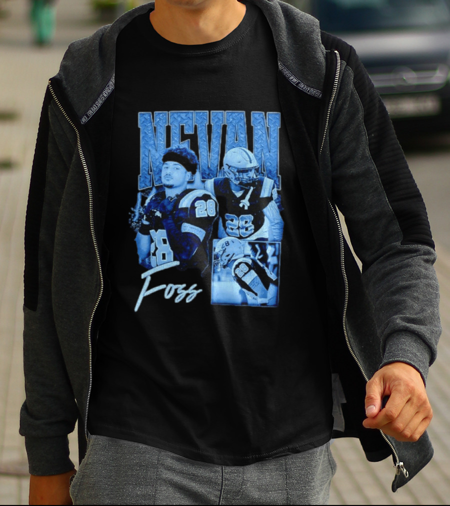Nevan Foss Number 28 Football Athlete Sports Jersey T-Shirt