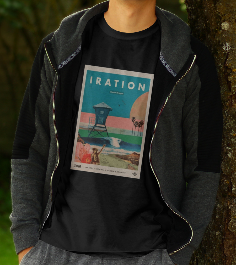Iration Where It All Began June 27 2026 Saratoga San Diego Costa Mesa Avila Beach T-Shirt