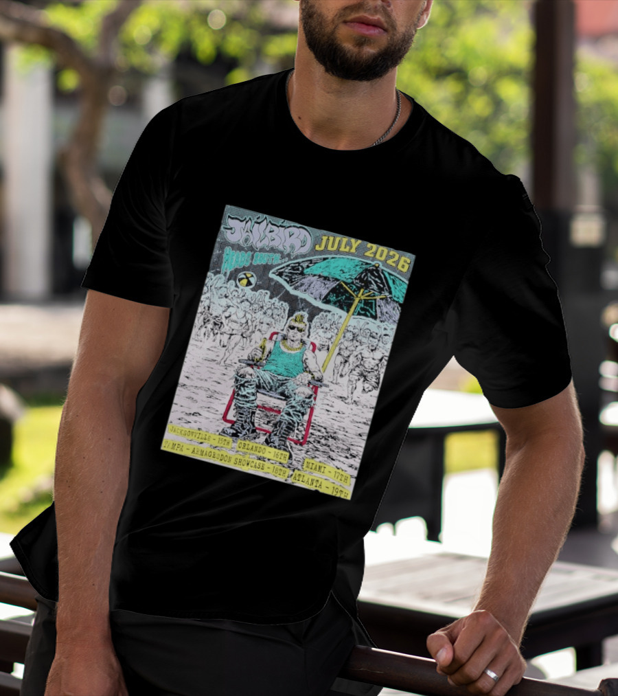 Jailbird Heads South July 2026 Tour Jacksonville Orlando Miami Tampa Atlanta T-Shirt