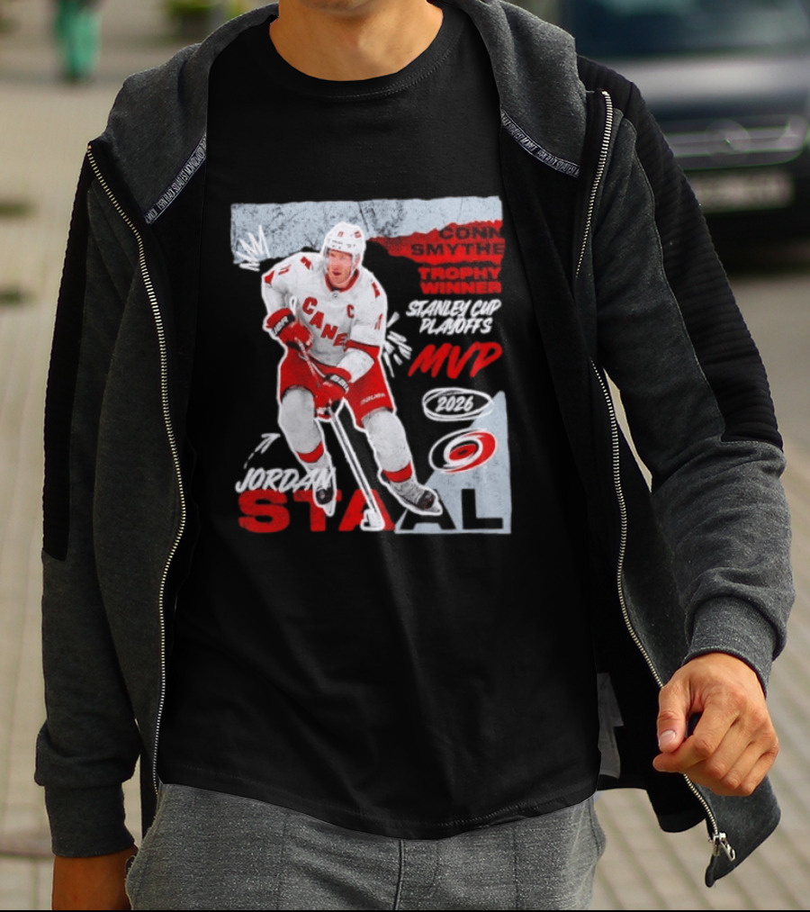 Jordan Staal Carolina Hurricanes Conn Smythe Trophy Winner 2026 Stanley Cup Playoffs MVP 2021 T-Shirt