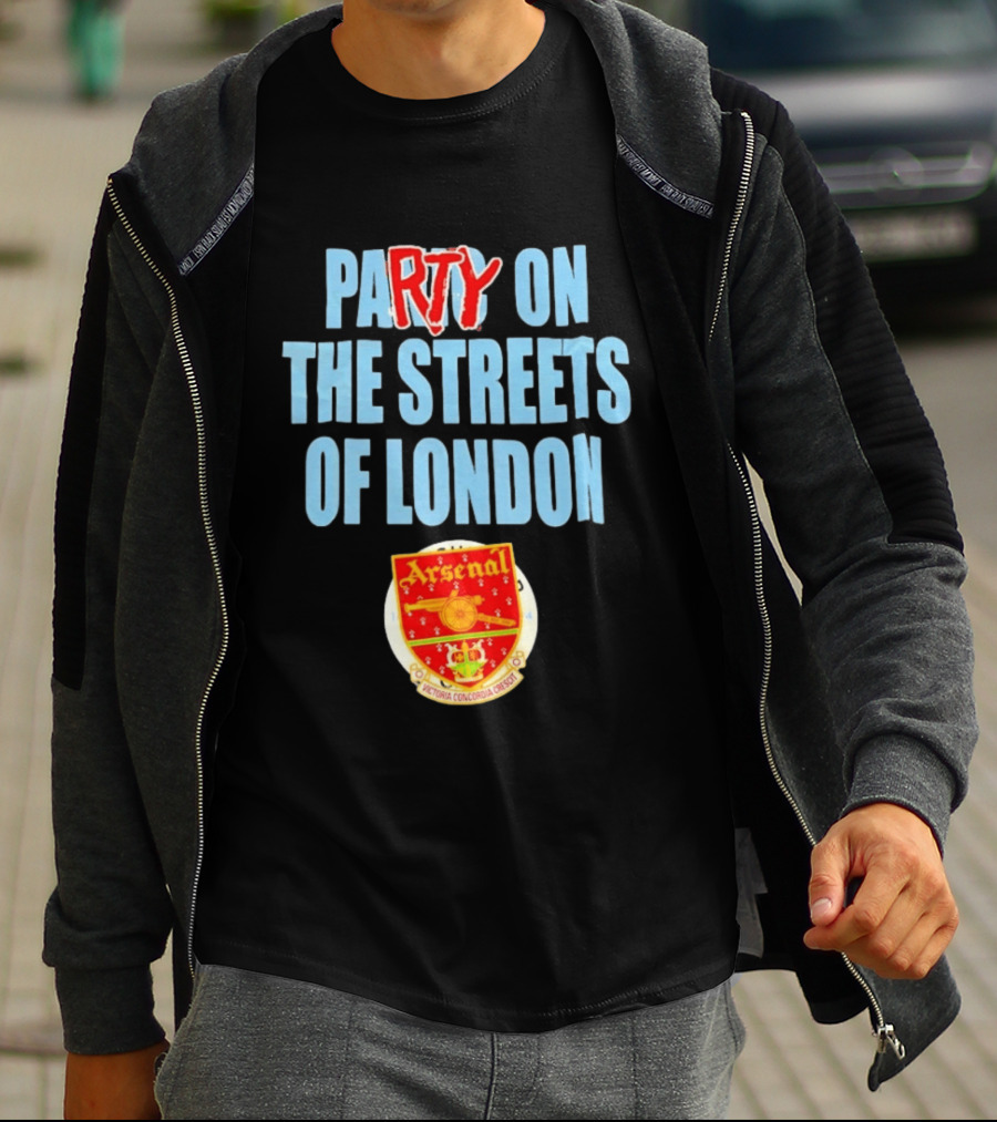 Arsenal Football Club Party On The Streets Of London T-Shirt