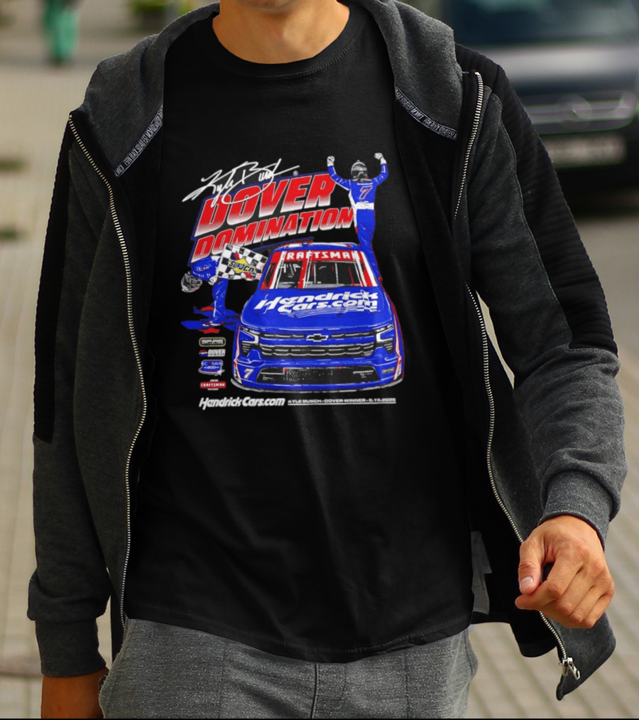 Kyle Busch Dover Domination HendrickCars.com NASCAR Craftsman Sunoco Racing T-Shirt