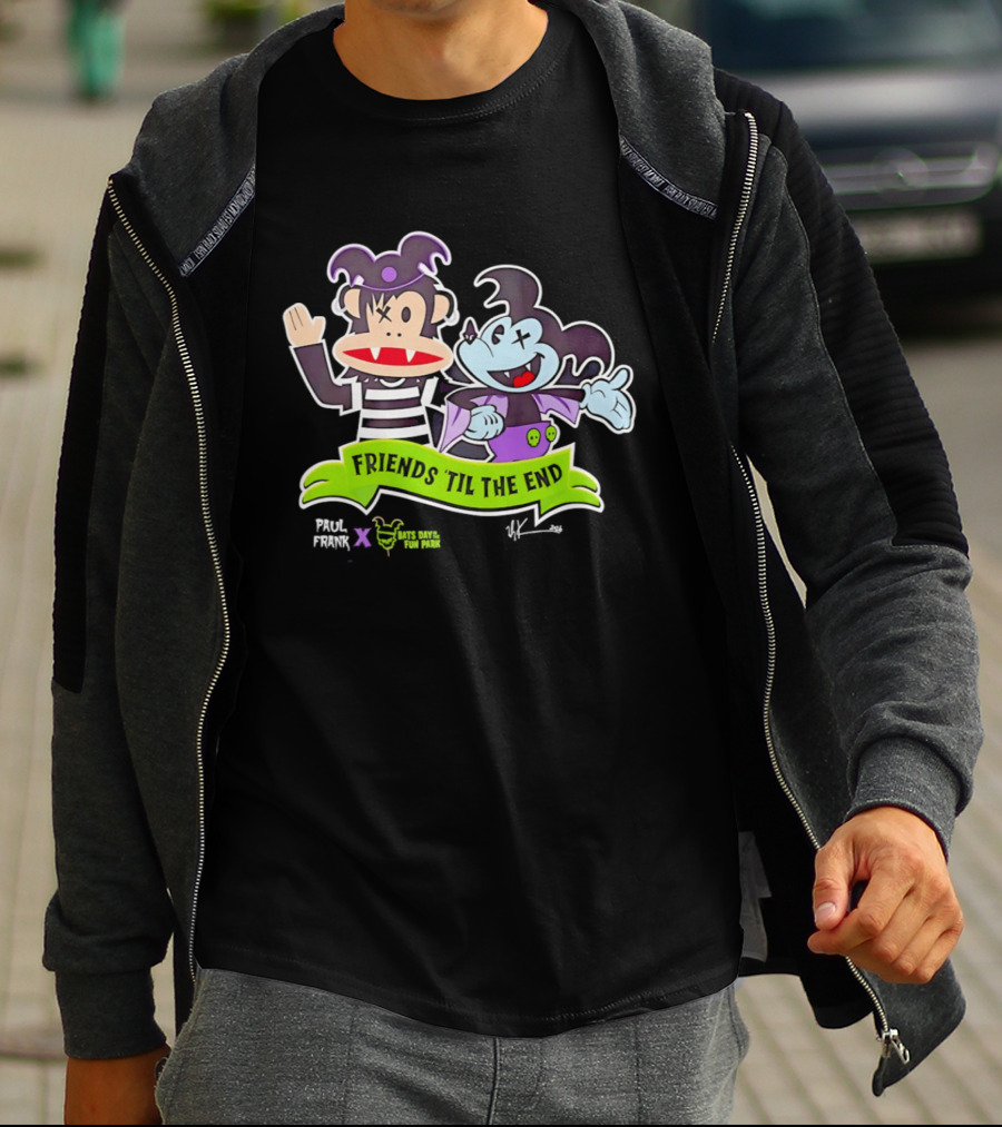 Paul Frank Bats Day Characters Friends Till The End Collaboration T-Shirt