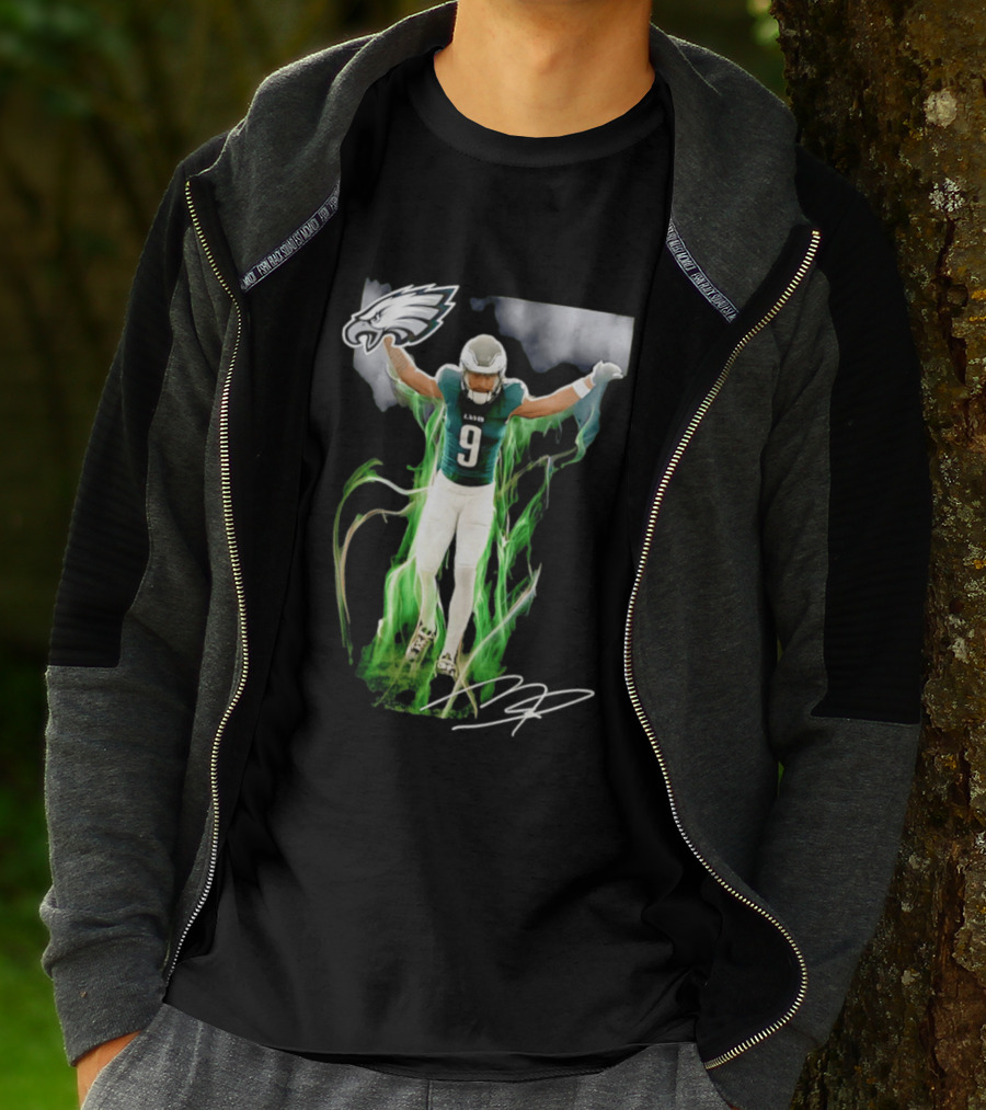 Philadelphia Eagles Makai Lemon Number 9 Rookie Legacy NFL Football Player Celebration T-Shirt