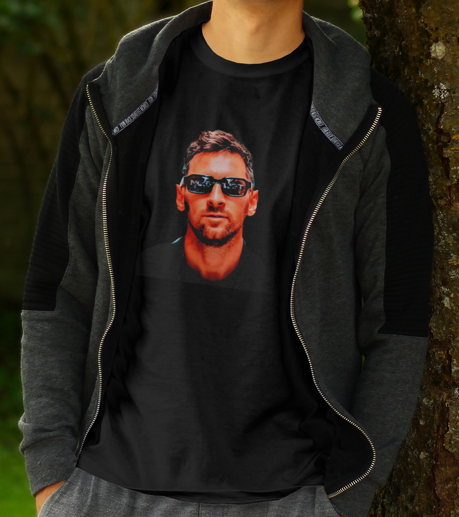 Lionel Messi Inter Miami Sunglasses Cool Soccer Star Look T-Shirt