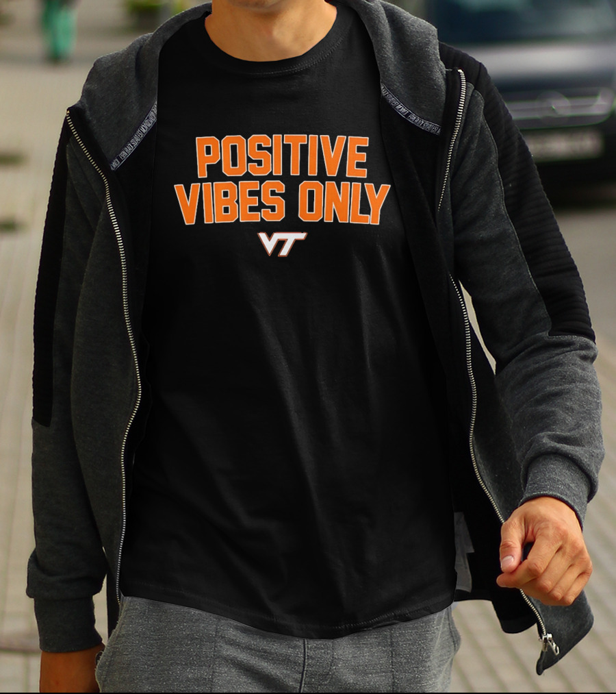 Virginia Tech VT Positive Vibes Only T-Shirt