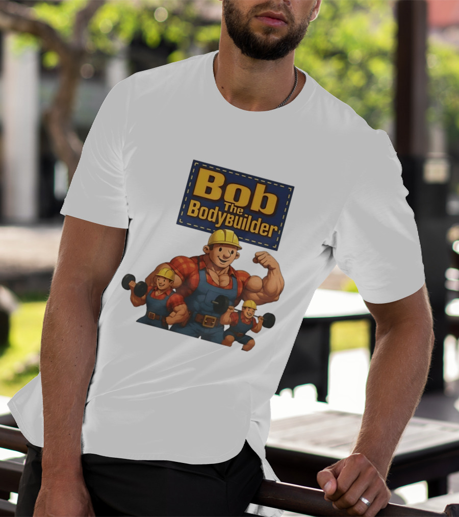 Bob The Bodybuilder Strongman Lifting Weights Movie T-Shirt
