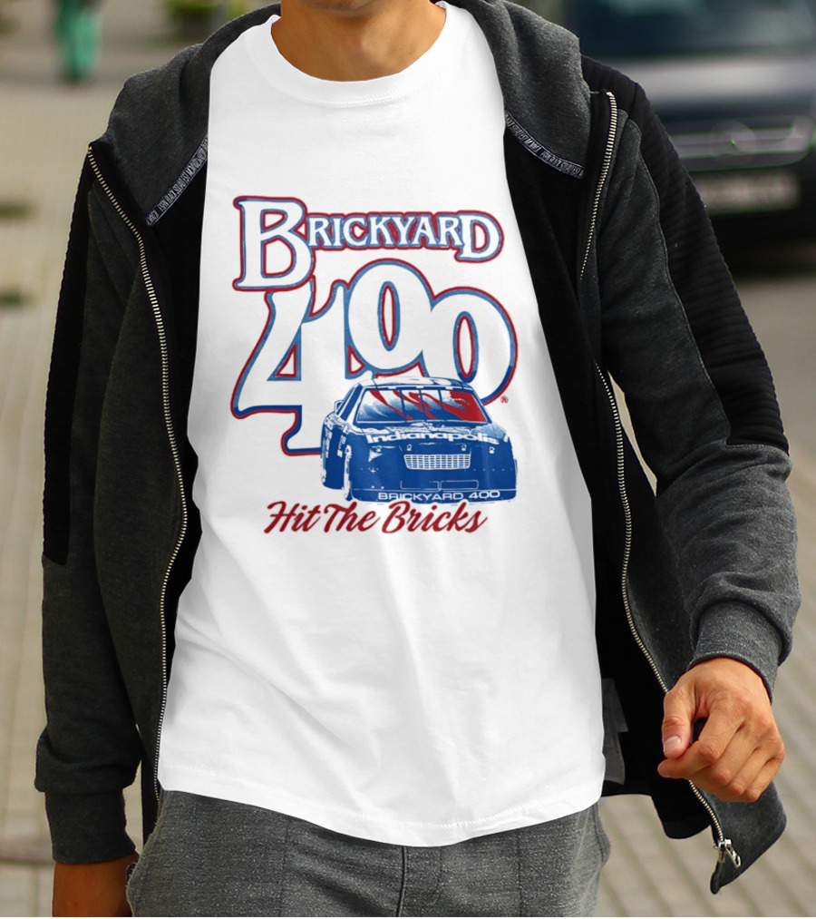 Brickyard 400 Hit The Bricks Indianapolis Motor Speedway Racing Car T-Shirt