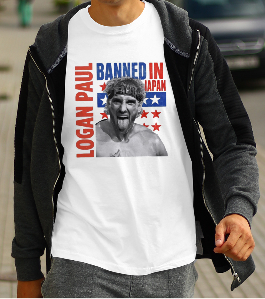 Logan Paul Banned In Japan Stars And Stripes T-Shirt