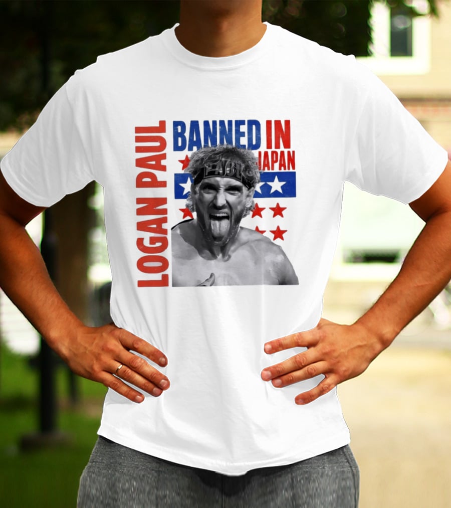 Logan Paul Banned In Japan Stars And Stripes T-Shirt