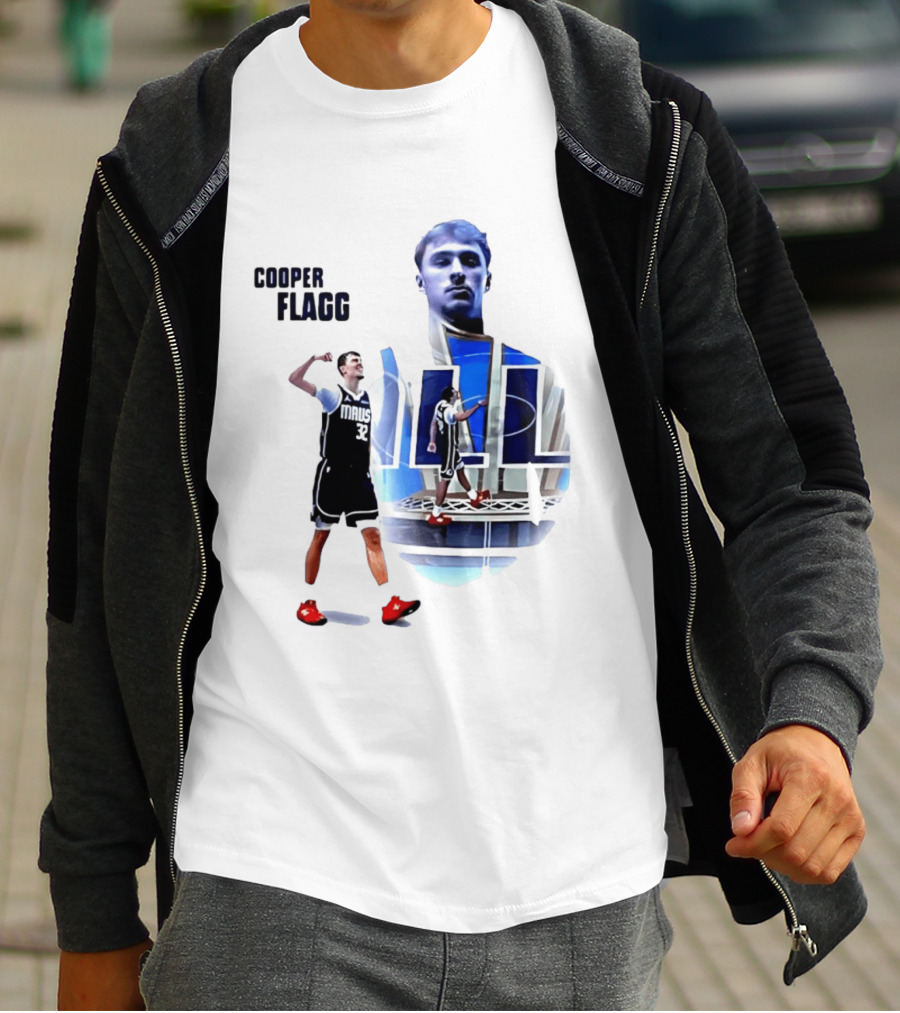 Cooper Flagg Dallas Mavericks MAUS 32 Basketball Player Art 2026 NBA Rookie Of The Year T-Shirt
