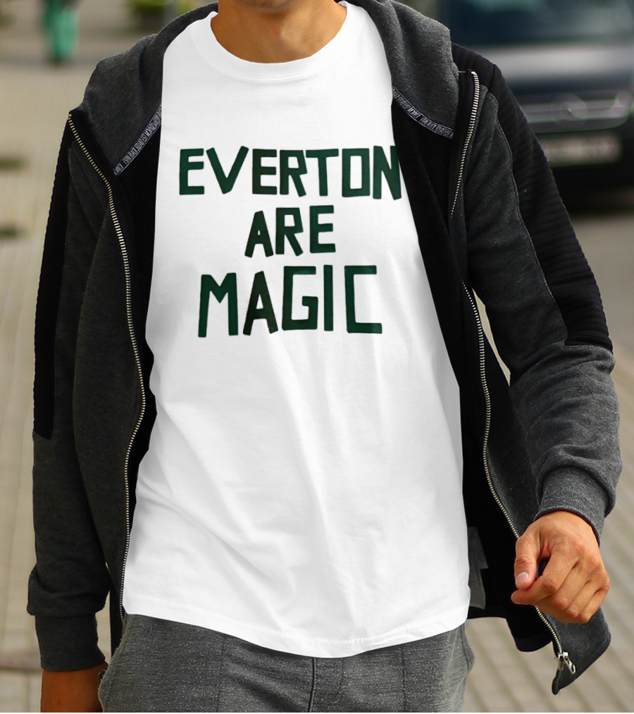 Everton Are Magic Premier League Goodison Park Fan Celebration T-Shirt
