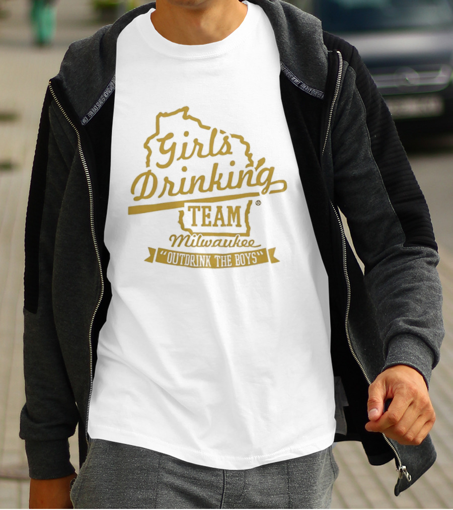 Girl's Drinking Team Milwaukee Wisconsin T-Shirt