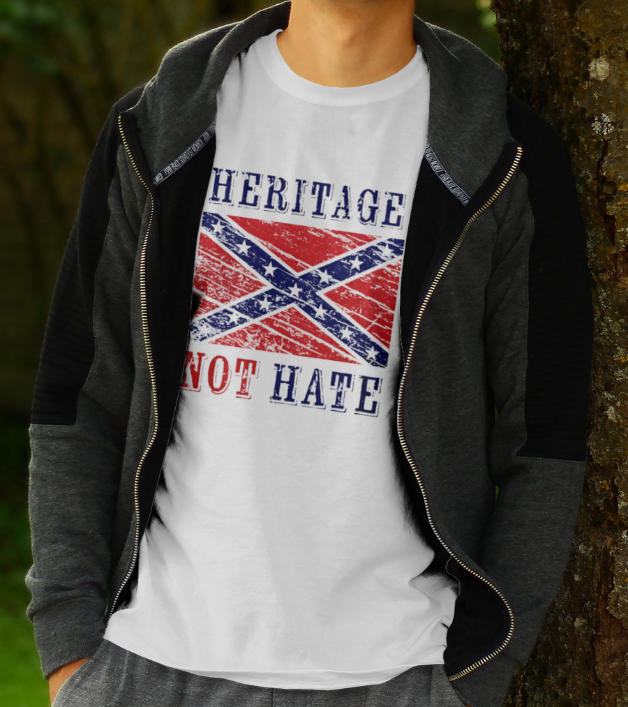Heritage Not Hate Confederate Flag Southern T-Shirt