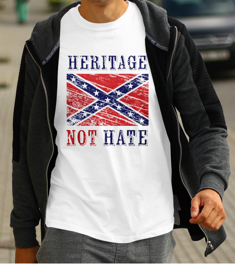 Heritage Not Hate Confederate Flag Southern T-Shirt