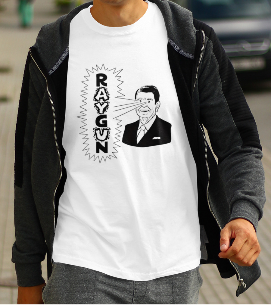 Raygun Ronald Reagan Laser Eyes T-Shirt