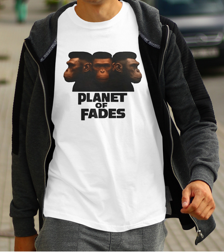 Three Chimpanzees Planet Of Fades T-Shirt