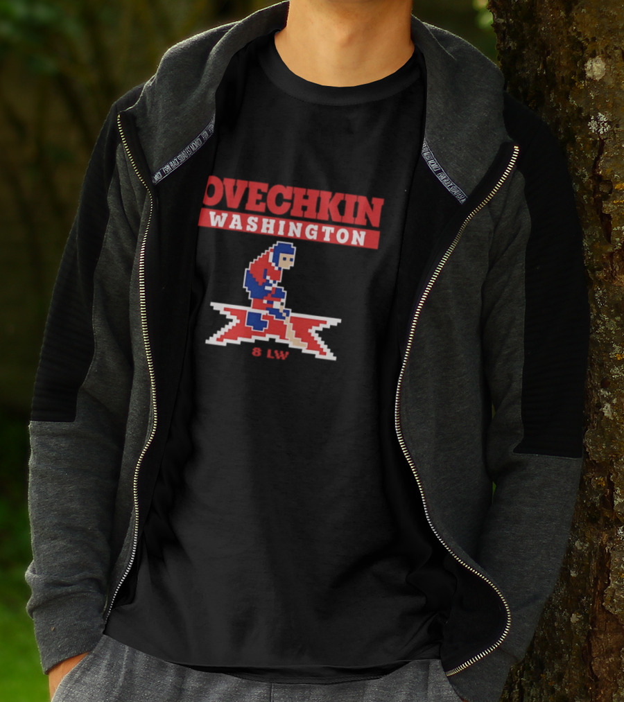 Ovechkin Washington Capitals 8 Bit Hockey LW T-Shirt