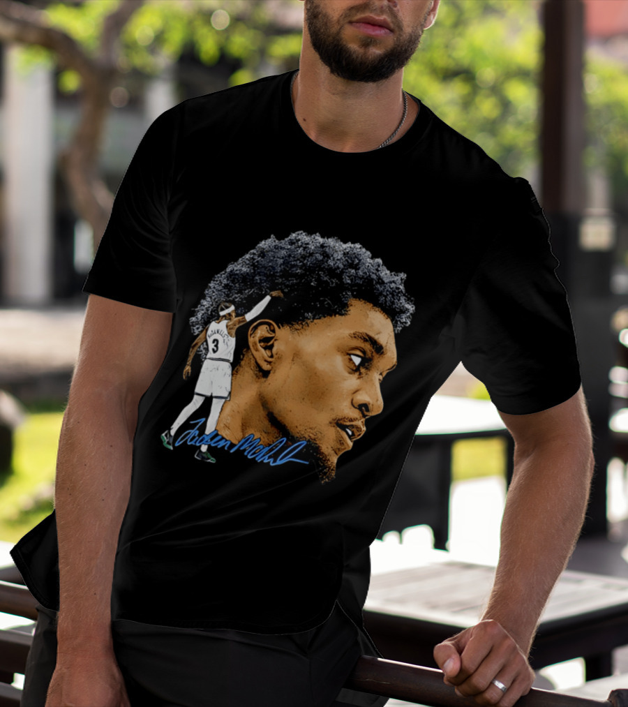 Anthony Edwards Minnesota Timberwolves Jordan McLaughlin Signature T-Shirt