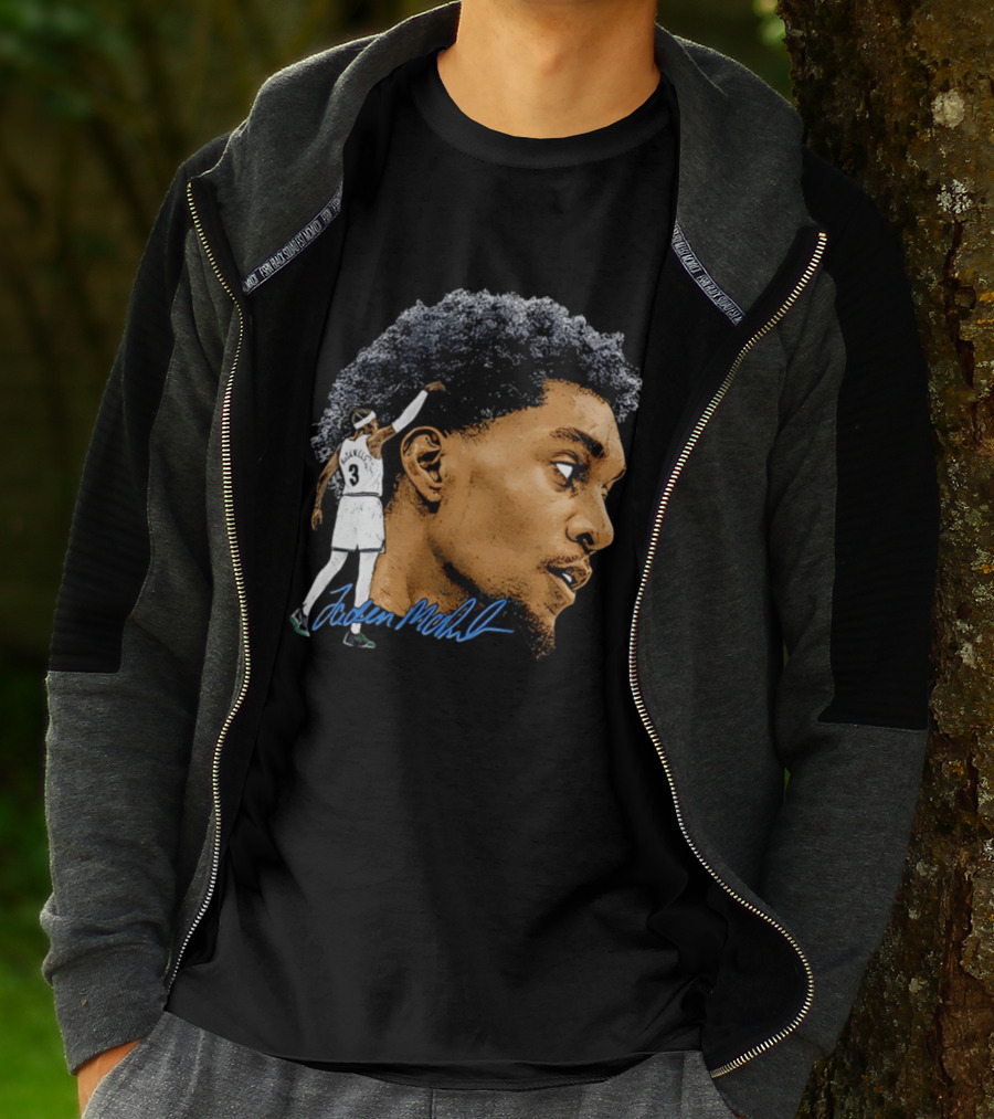 Anthony Edwards Minnesota Timberwolves Jordan McLaughlin Signature T-Shirt