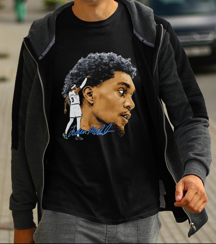 Anthony Edwards Minnesota Timberwolves Jordan McLaughlin Signature T-Shirt
