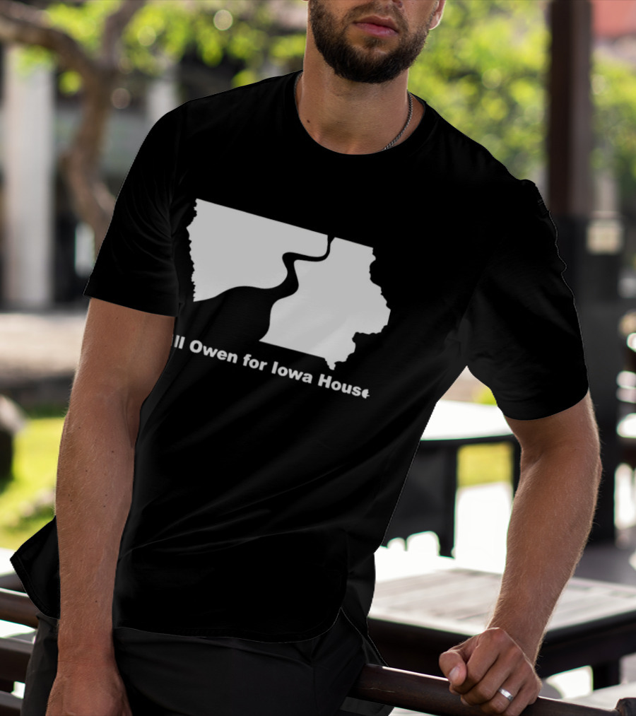 Bill Owen For Iowa House Campaign Map T-Shirt