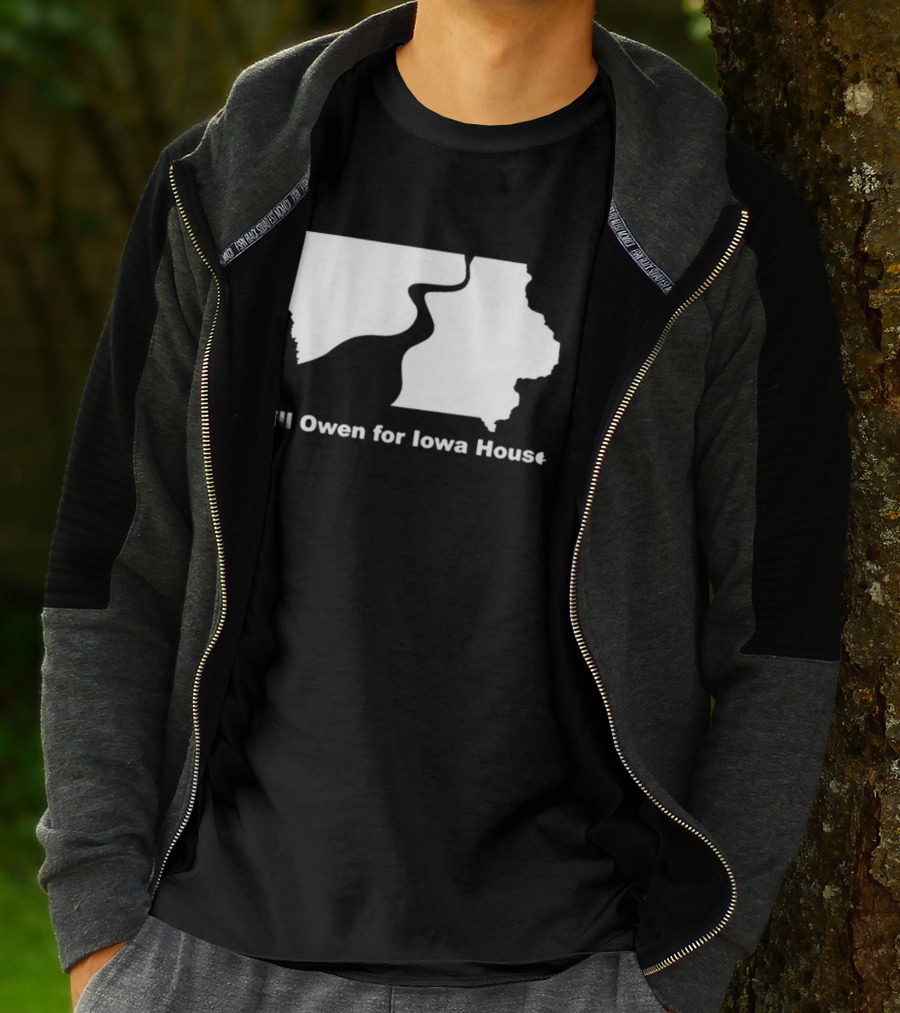 Bill Owen For Iowa House Campaign Map T-Shirt