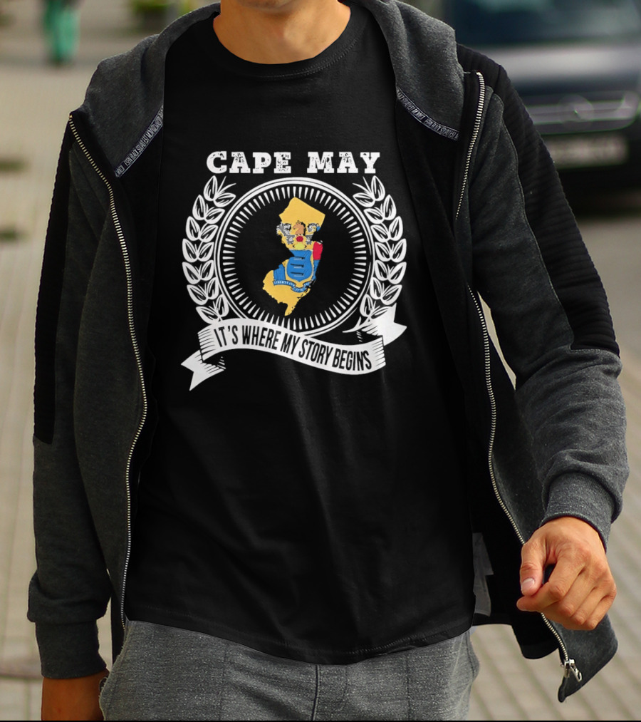 Cape May New Jersey It's Where My Story Begins T-Shirt