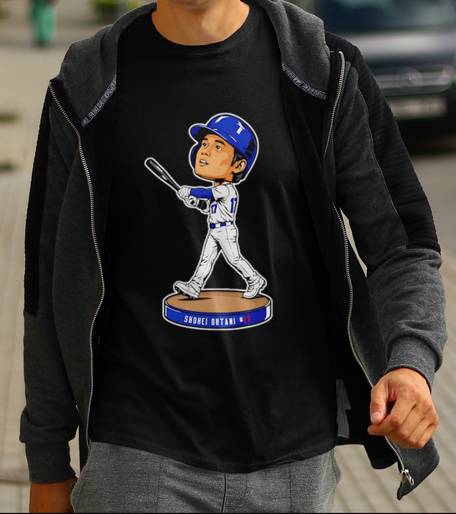 Shohei Ohtani Los Angeles Dodgers #17 Bobblehead Collectible T-Shirt