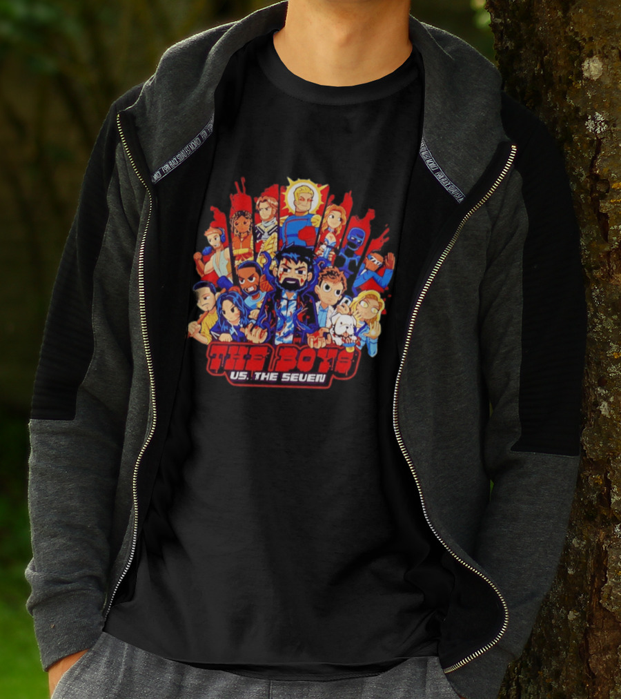 The Boys Vs The Seven Chibi Homelander Character Clash T-Shirt
