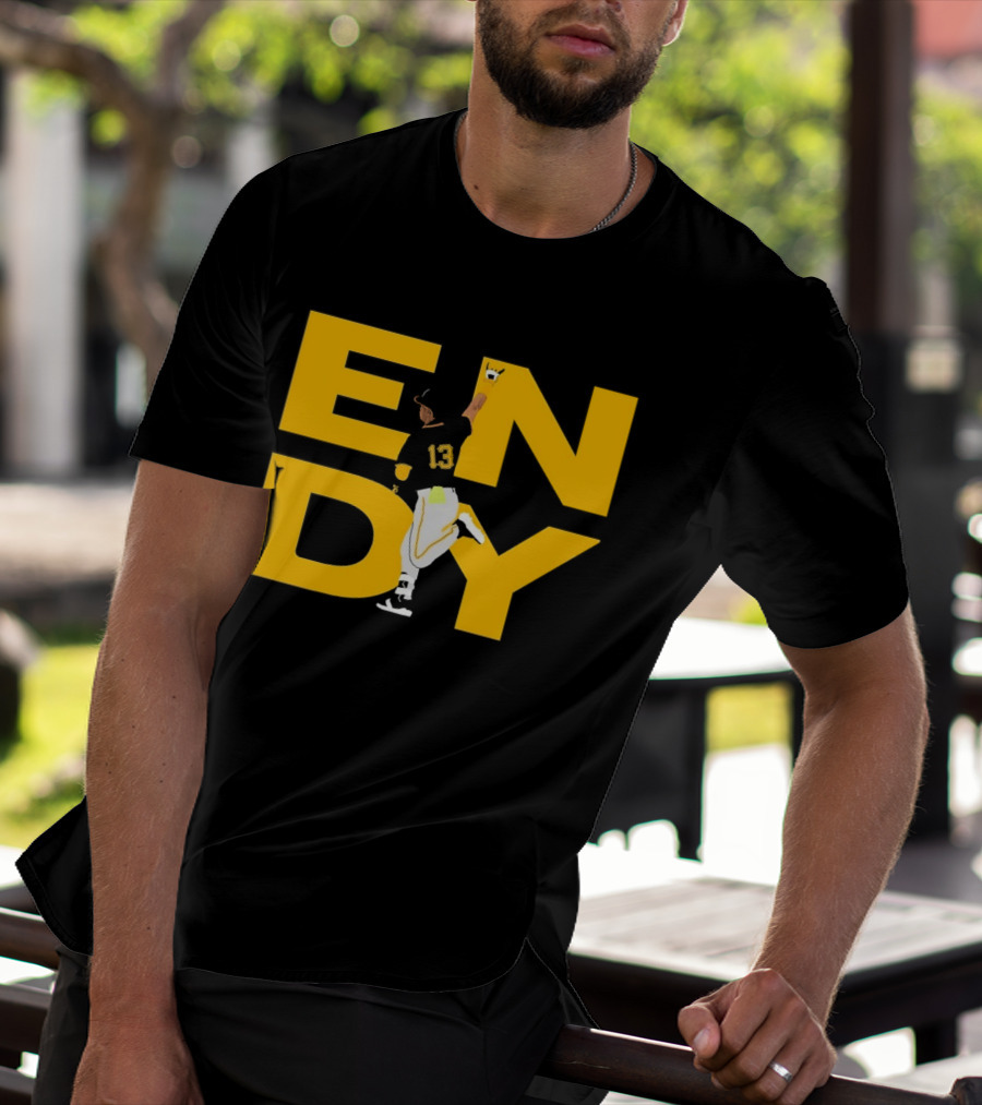 Endy Rodríguez 13 Pittsburgh Pirates Baseball T-Shirt