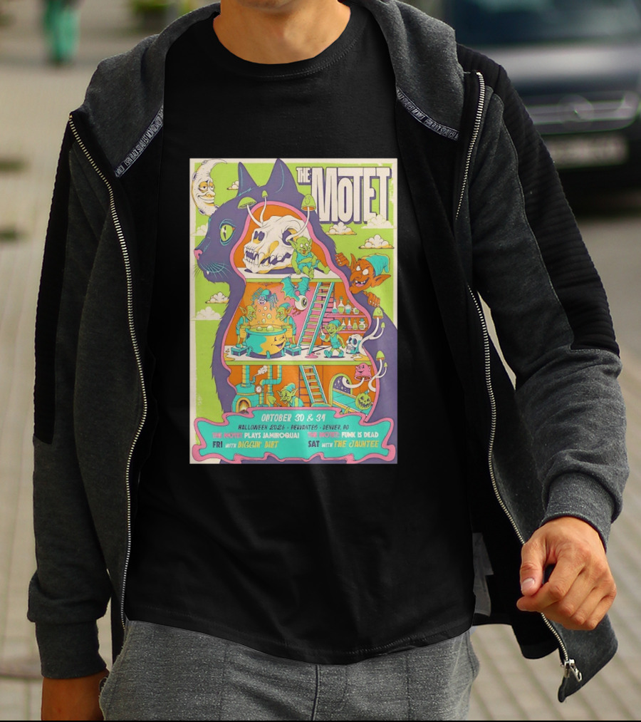 The Motet Plays Jamiroquai Halloween 2026 Cervantes Denver Concert Funk Is Dead Diggin' Dirt The Jauntee T-Shirt
