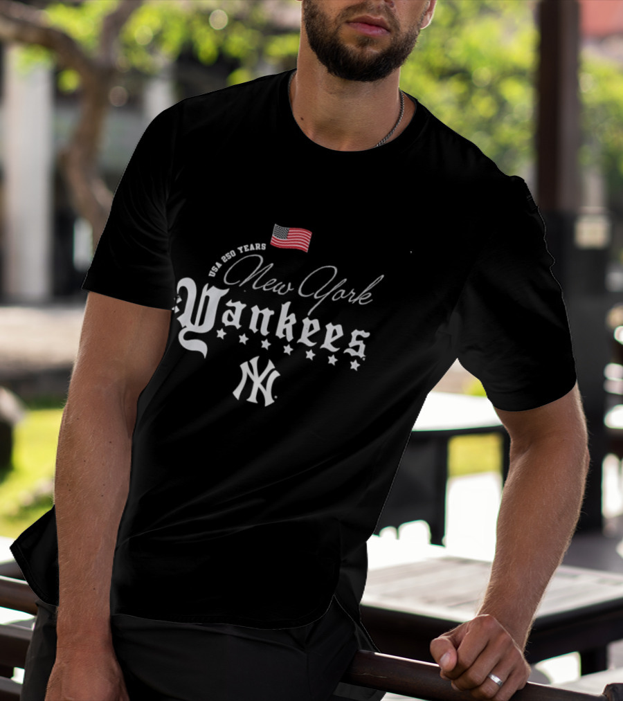 We Are Team USA New York Yankees Stars Red White Blue MLB 250 Years Happy 4th Of July T-Shirt