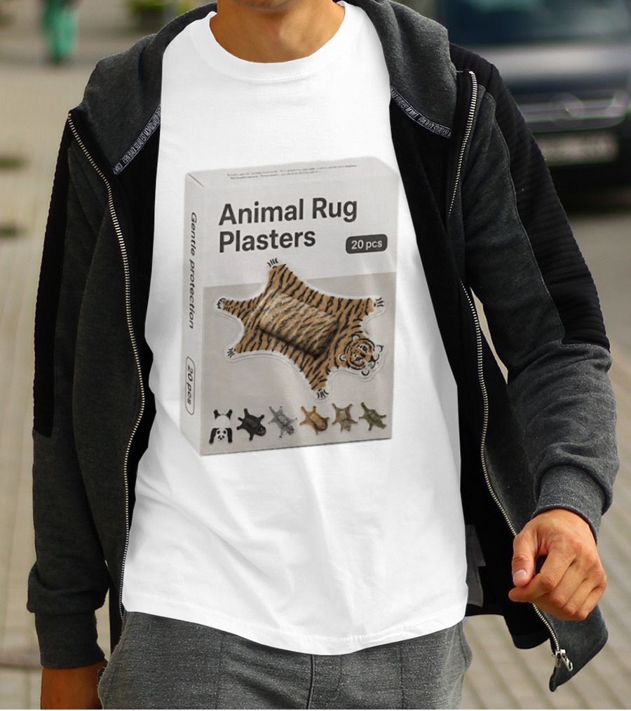 Animal Rug Plasters 20pcs Gentle Protection Tiger Panda Bear T-Shirt