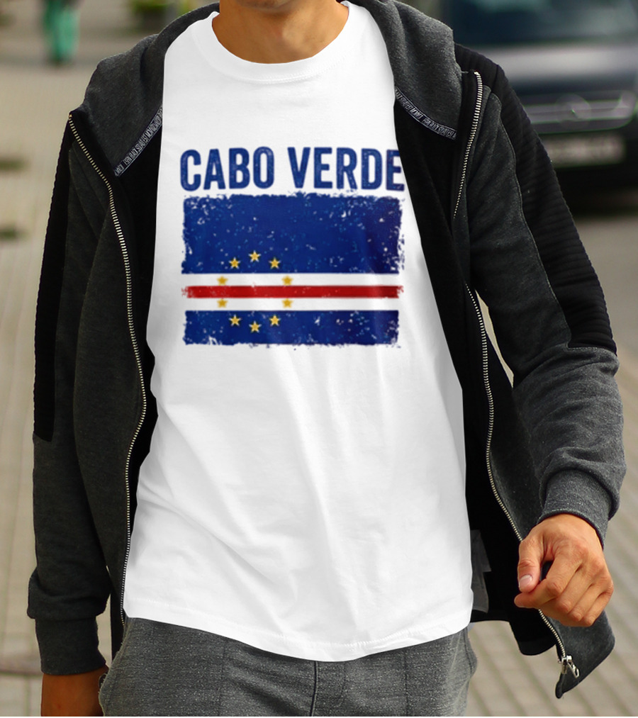 Cabo Verde Flag African Country Patriotic Stars And Stripes T-Shirt