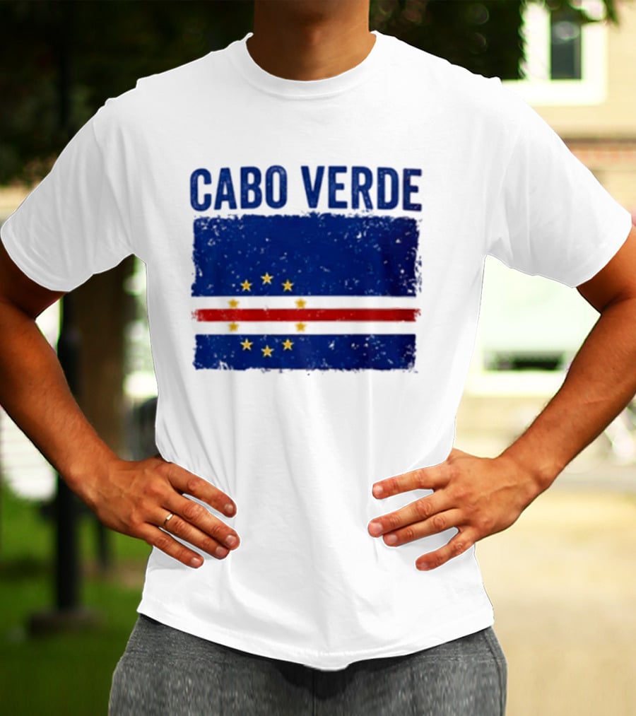 Cabo Verde Flag African Country Patriotic Stars And Stripes T-Shirt