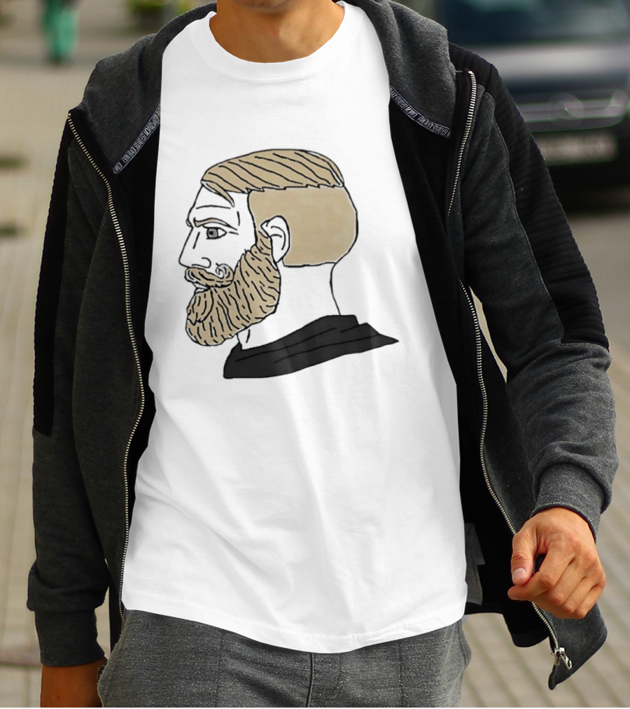 Chad Complex Gigachad Meme Alpha Male Profile T-Shirt