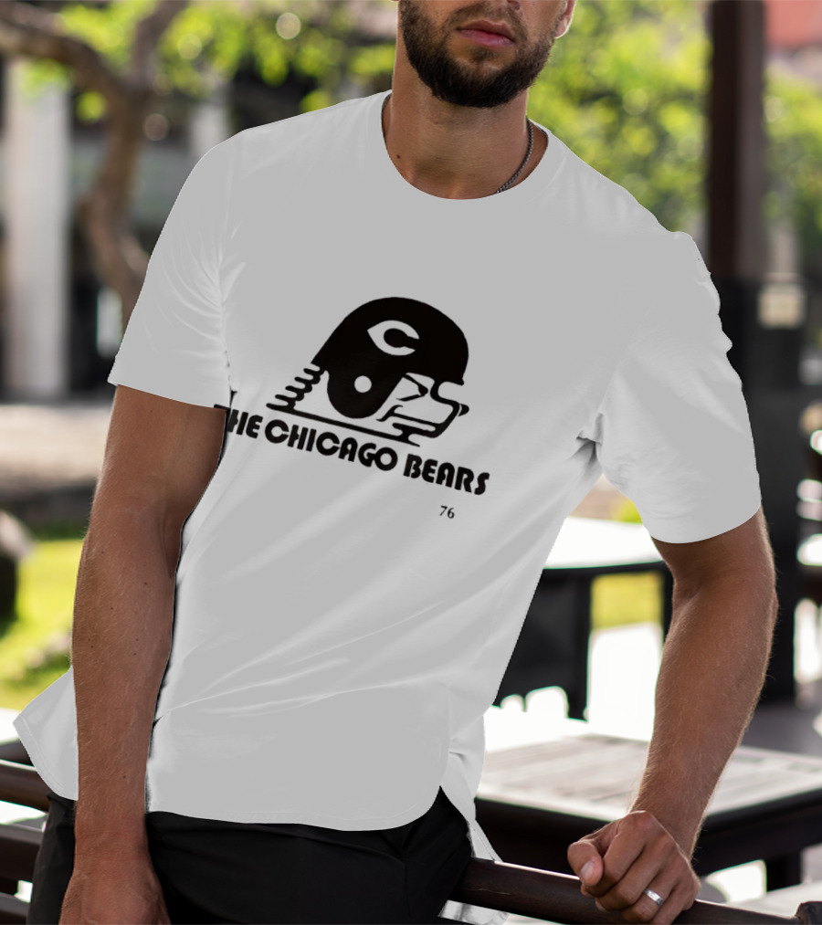The Chicago Bears Helmet Logo 76 T-Shirt