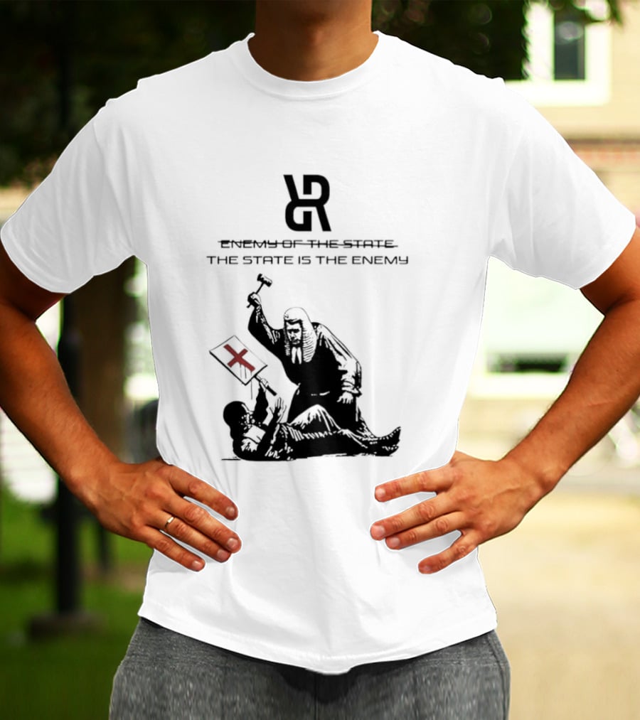 Revolutionary Struggle Judging The State Is The Enemy Political Protest T-Shirt