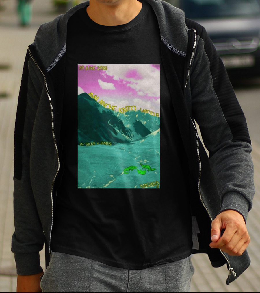 Avalanche Kaito Last Tour 26 June 2026 Magasin 4 Brussels With Silke And James T-Shirt