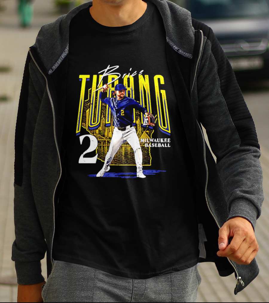 Brice Turang Milwaukee Baseball Player Number 2 T-Shirt