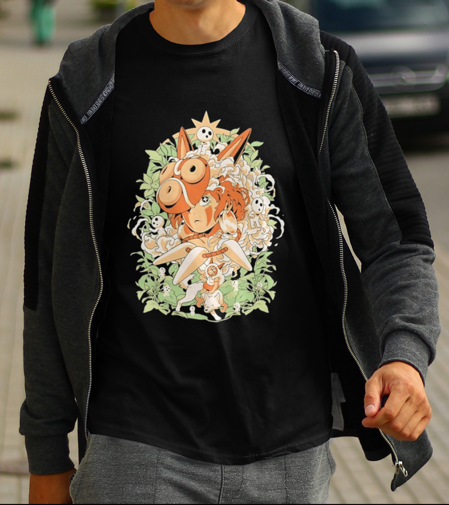 Princess Mononoke Moro Kodama Spirit Forest Adventure T-Shirt