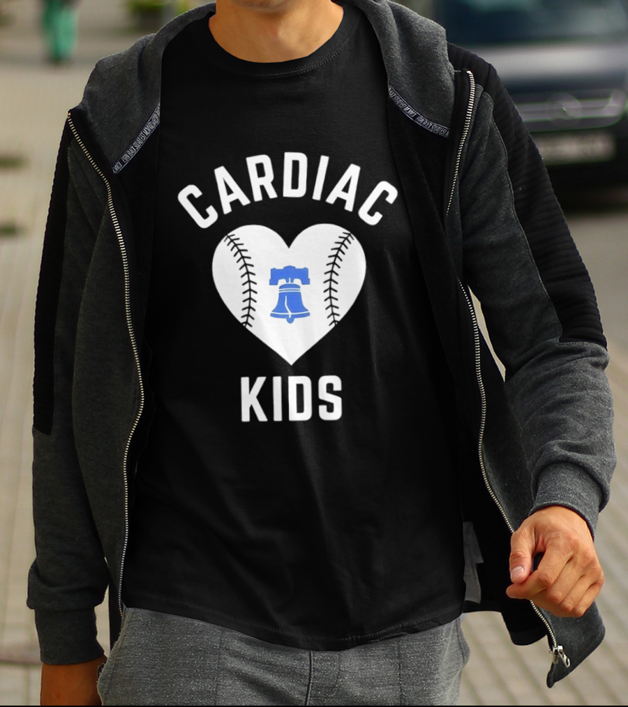 Cardiac Kids Heart Philadelphia Phillies Liberty Bell T-Shirt