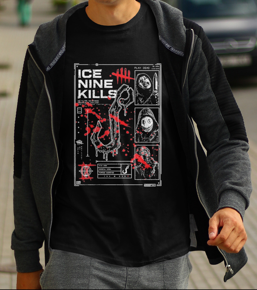 Ice Nine Kills Dead By Daylight Play Dead Killer Profile Horror Collaboration T-Shirt