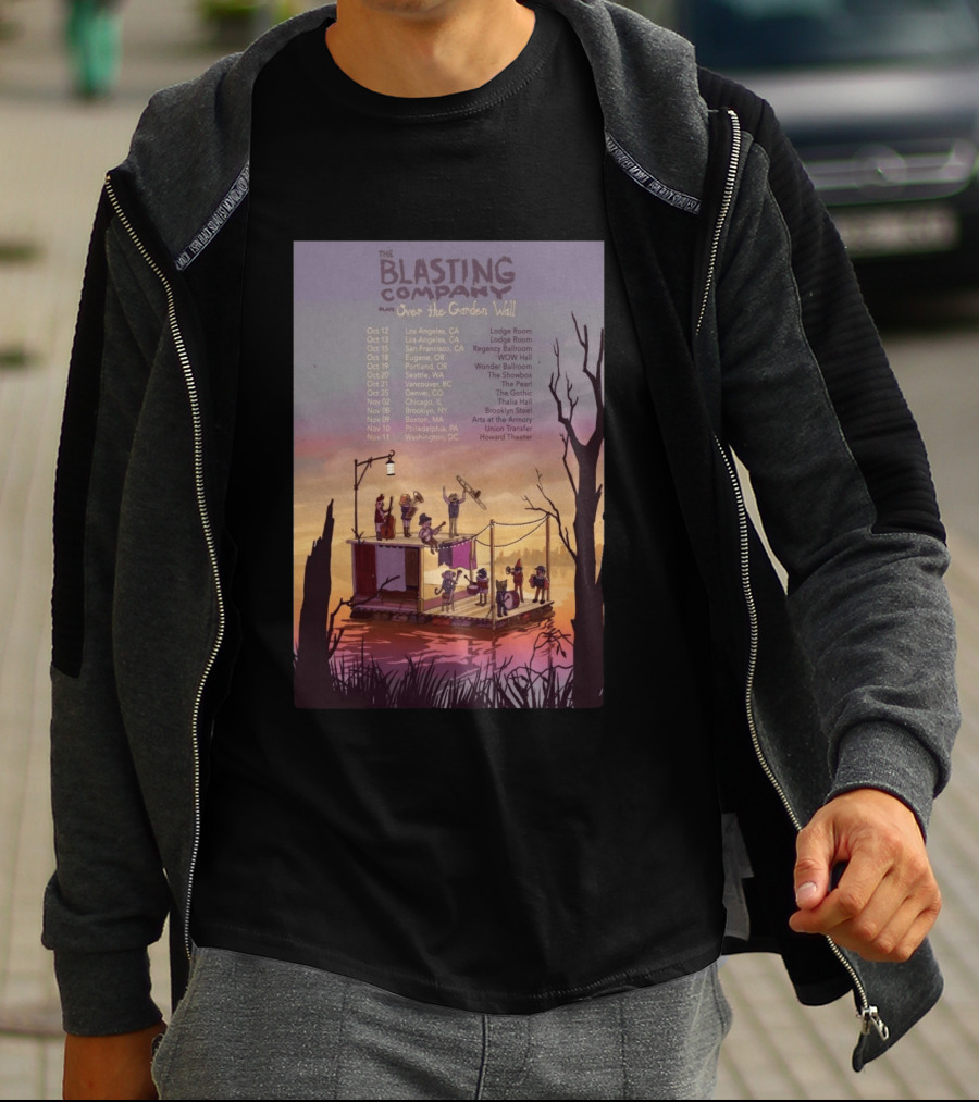 The Blasting Company Plays Over The Garden Wall Tour Dates 2026 Concert Locations T-Shirt