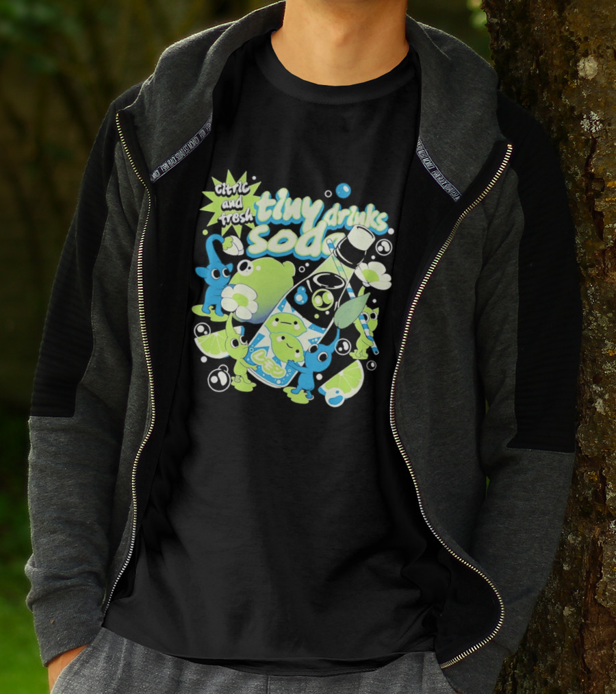 Tiny Drinks Soda Lemon Lime Pikmin Fresh And Juicy T-Shirt