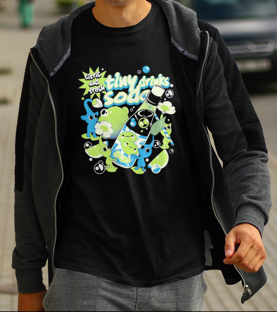 Tiny Drinks Soda Lemon Lime Pikmin Fresh And Juicy T-Shirt