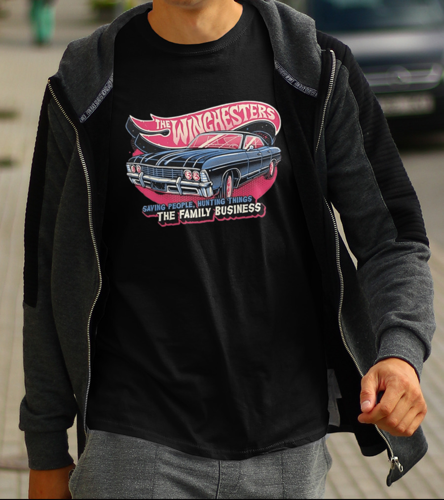 The Winchesters Impala Saving People Hunting Things Family Business T-Shirt